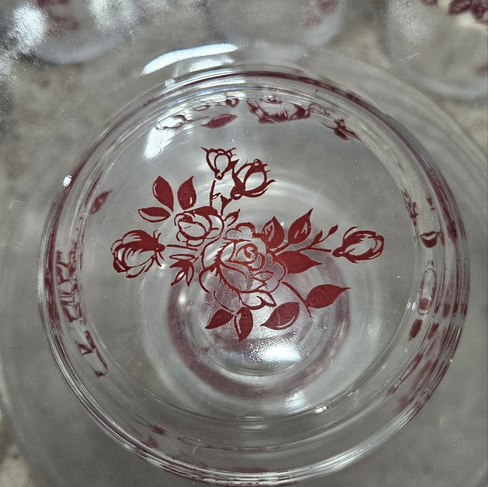 Source Unknown Ruby Rose Glassware - Picture 2 of 5